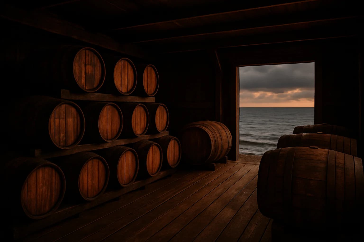Coastal Aging Barrels